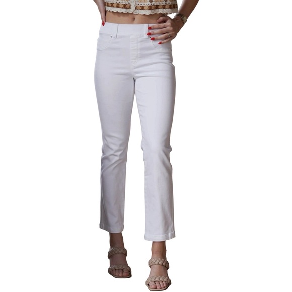 SPANX Pants - Spanx Large Petite White Pull On Jeans